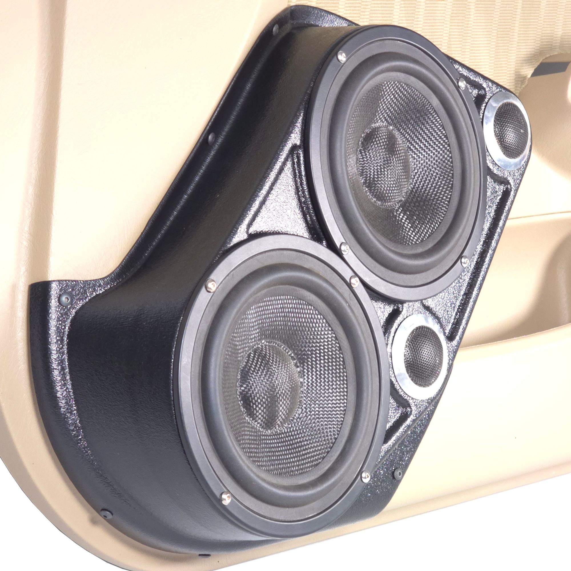 Dual 6.5" + Dual 2" Front Door Speaker Pods – 2001–2005 Honda Civic Sedan – 4-Door - Image 4