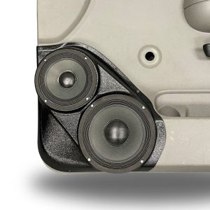 8" + 6.5" Front Door Speaker Pods – 2007–2009 Chevrolet Silverado & GMC Sierra – Lower Handle, Manual Windows