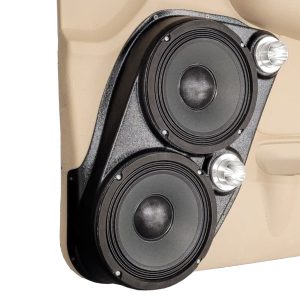 Dual 8" + Dual 2" Tweeter Front Door Speaker Pods – 2007–2009 GM Fullsize Pickups • 2007–2009 GM Fullsize SUVs – Upper Handle