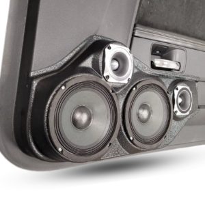 Dual 6.5" + Dual 3.5" Front Door Speaker Pods – 2008–2014 Dodge Challenger