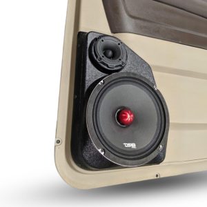 8" + 2" tweeter Rear Door Speaker Pods – 2009–2018 Dodge Ram • 2019–2024 Dodge Ram Classic • 2019–2025 Dodge Ram 2500 – Quad Cab