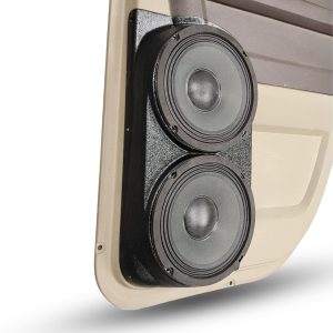 Dual 8" Rear Door Speaker Pods – 2009–2018 Dodge Ram • 2019–2024 Dodge Ram Classic • 2019–2025 Dodge Ram 2500 – Quad Cab