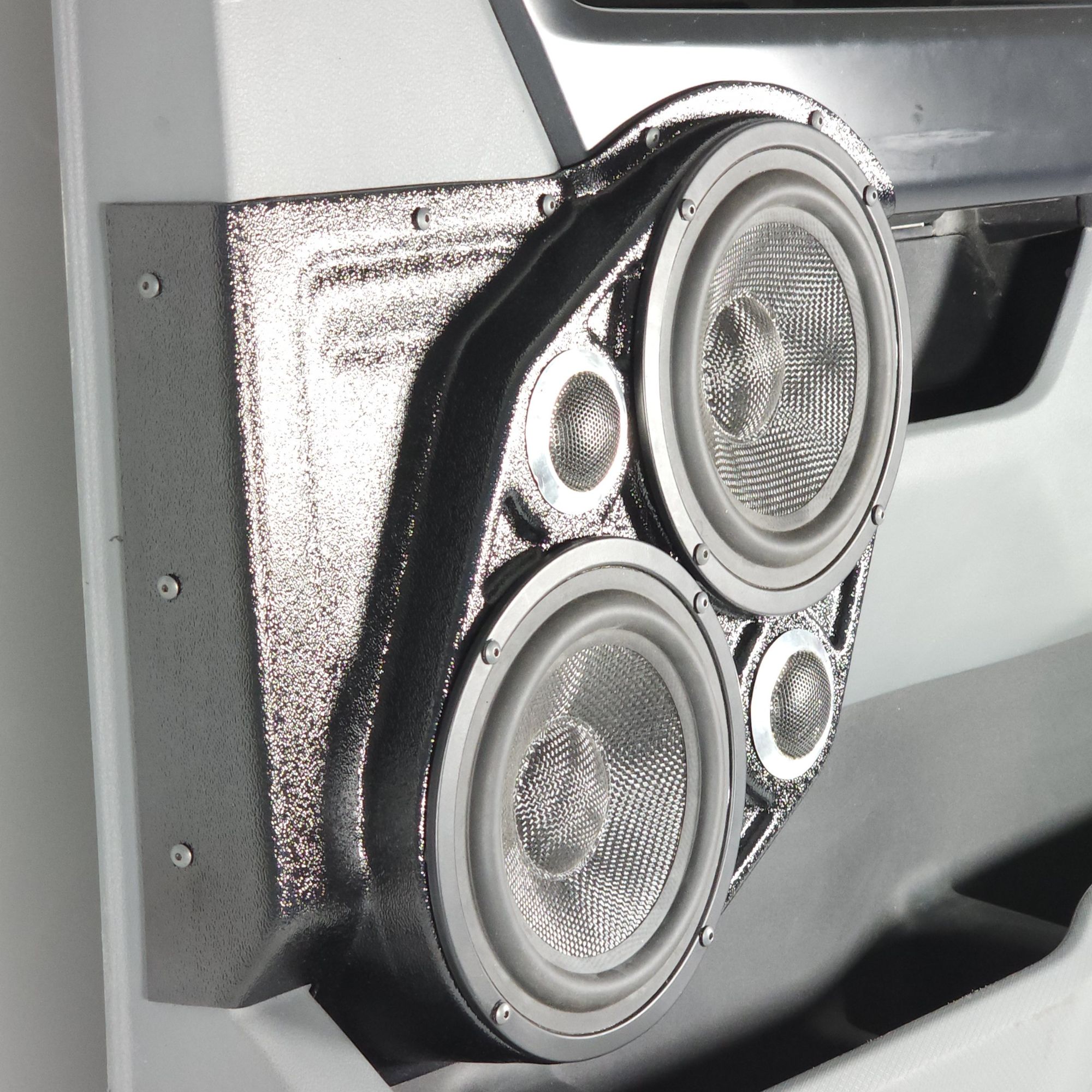 Dual 6.5" + Dual 2" Tweeter Front Door Speaker Pods – 2021–2026 Ford F-150 • 2023–2026 Ford F-250 & F-350 - Image 2