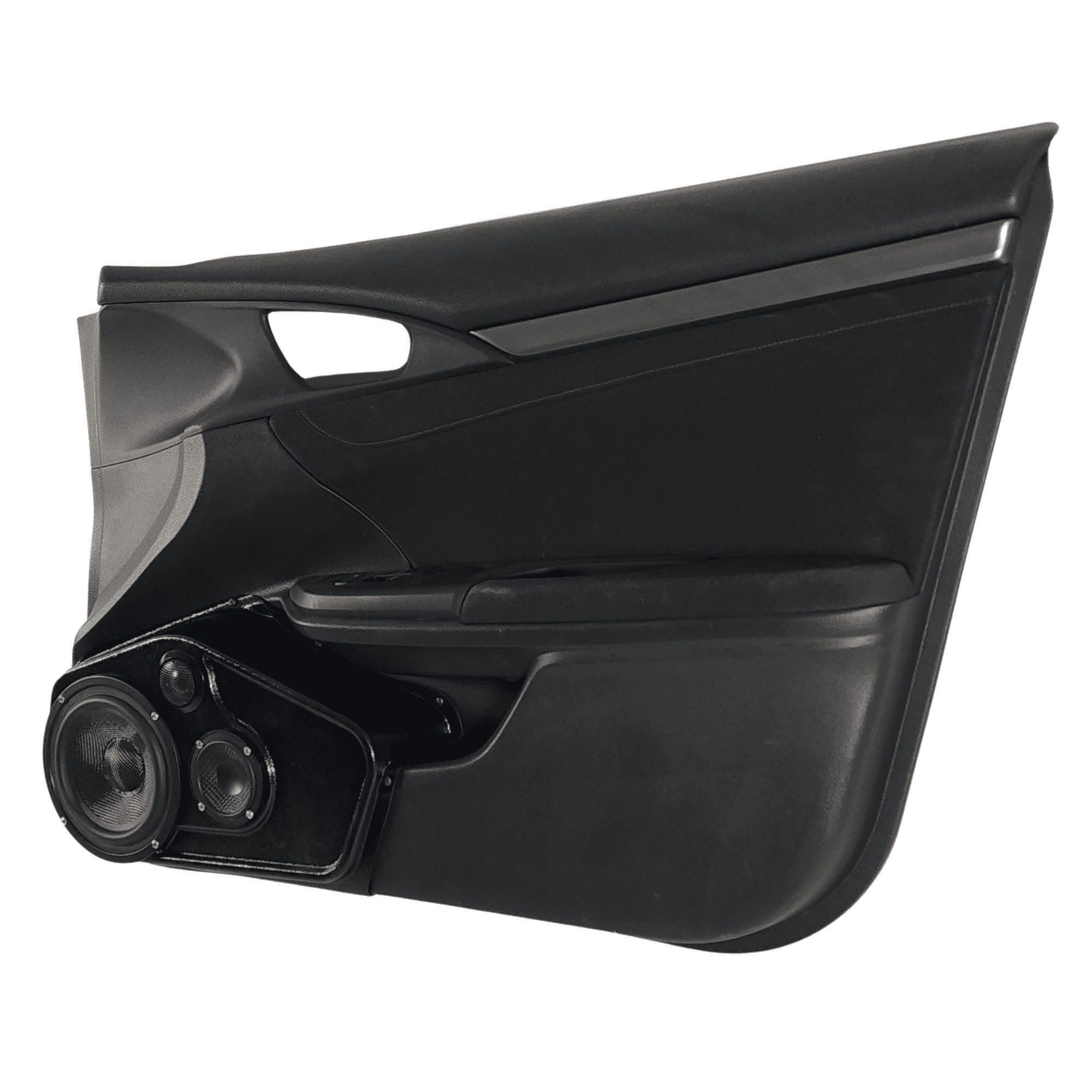 6.5", 3.5" + 2" Tweeter Front Door Speaker Pods – 2016–2020 Honda Civic Sedan – 4-Door - Image 4