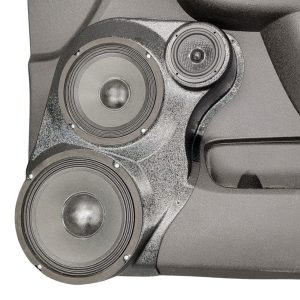 8", 6.5" + 3.5" Front Door Speaker Pods – 2010–2013 GM Fullsize Pickups • 2010–2014 GM Fullsize SUVs – Upper Handle