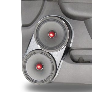 Dual 8" Front Door Speaker Pods – 2010–2013 GM Fullsize Pickups • 2010–2014 GM Fullsize SUVs – Upper Handle