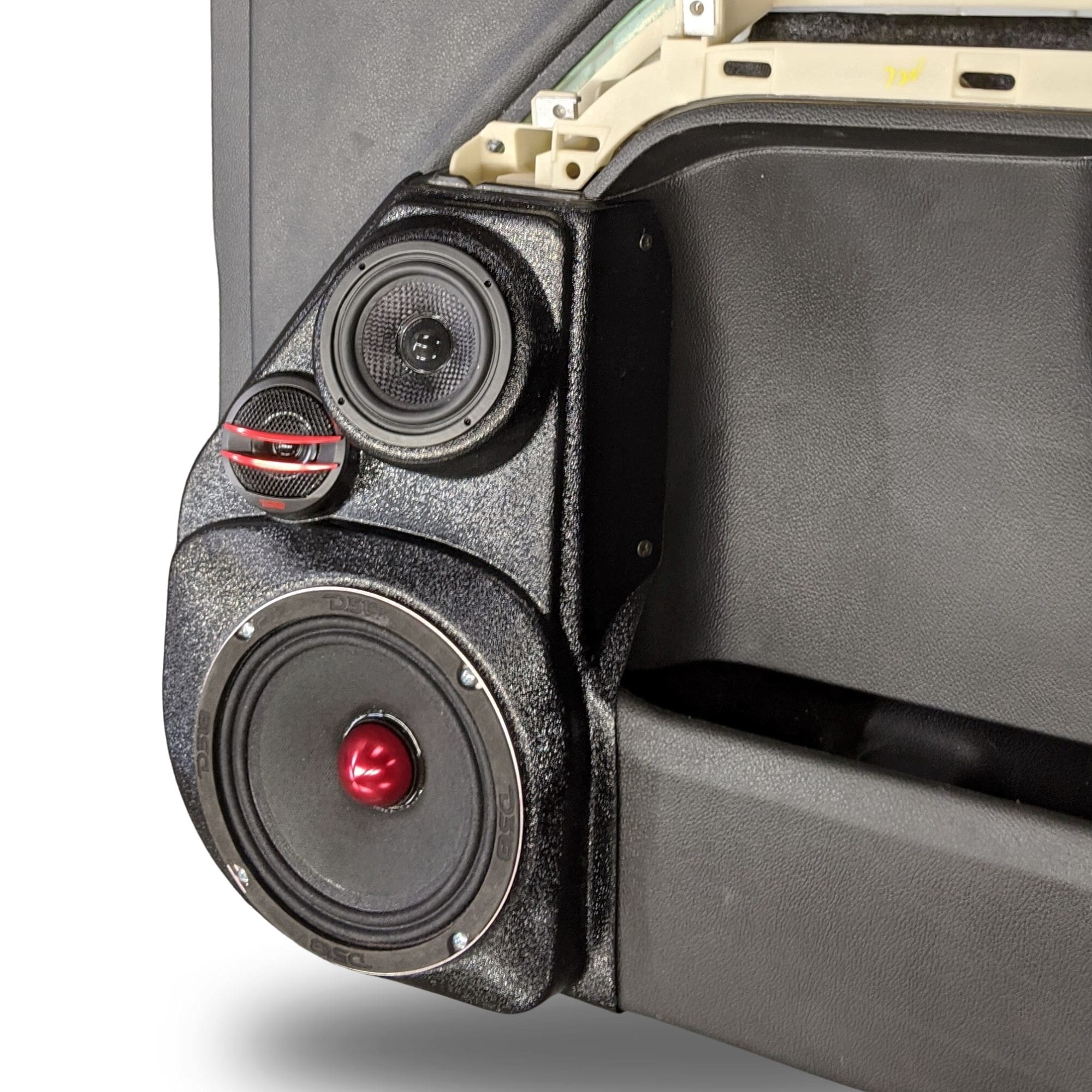 6.5" + 3.5" + 2" Tweeter Front Door Speaker Pods – 2014–2018 Chevrolet Silverado & GMC Sierra - Image 3