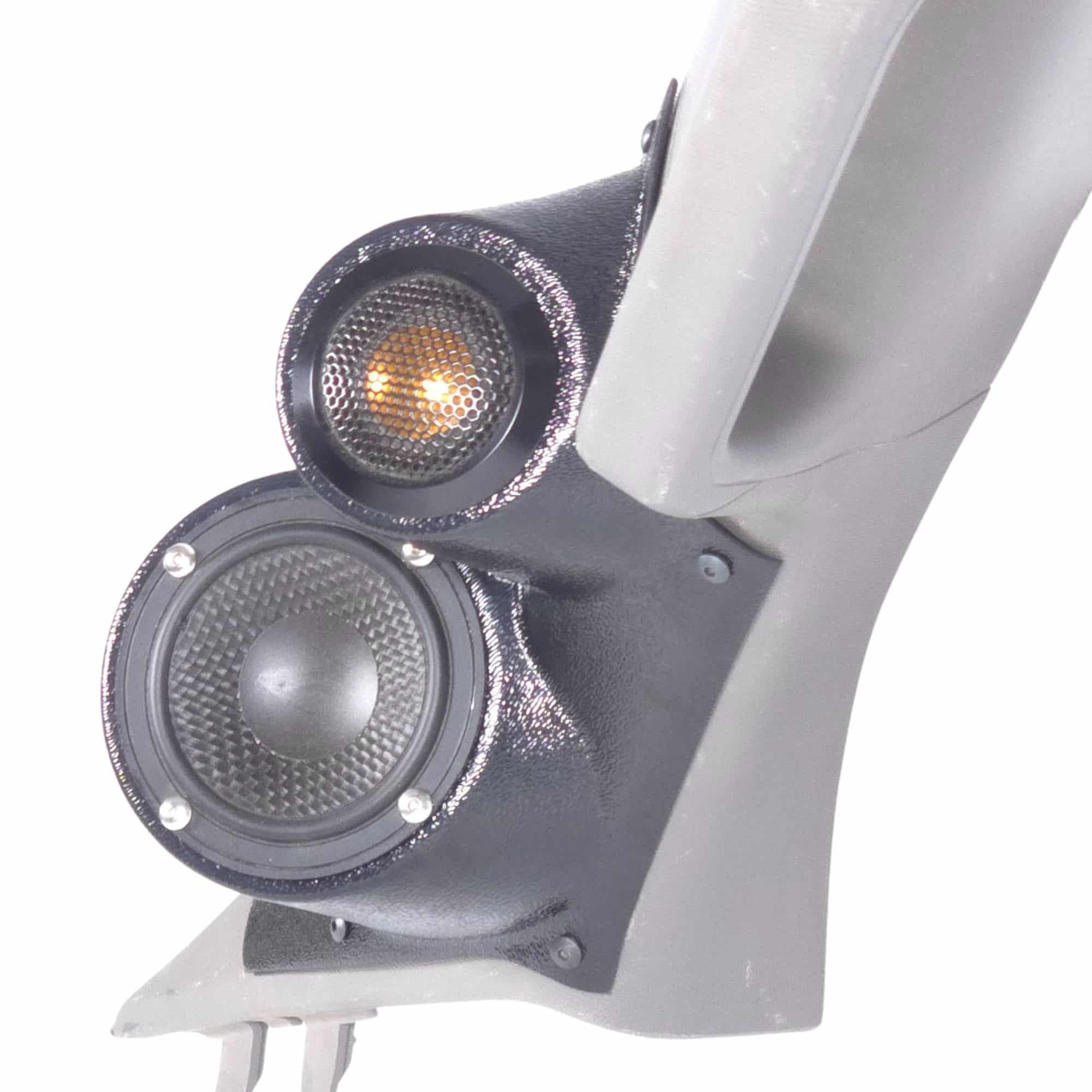 3.5" + 2" Tweeter A-Pillar Speaker Pods – 2015–2020 Ford F-150 • 2017–2022 Ford F-250 & F-350