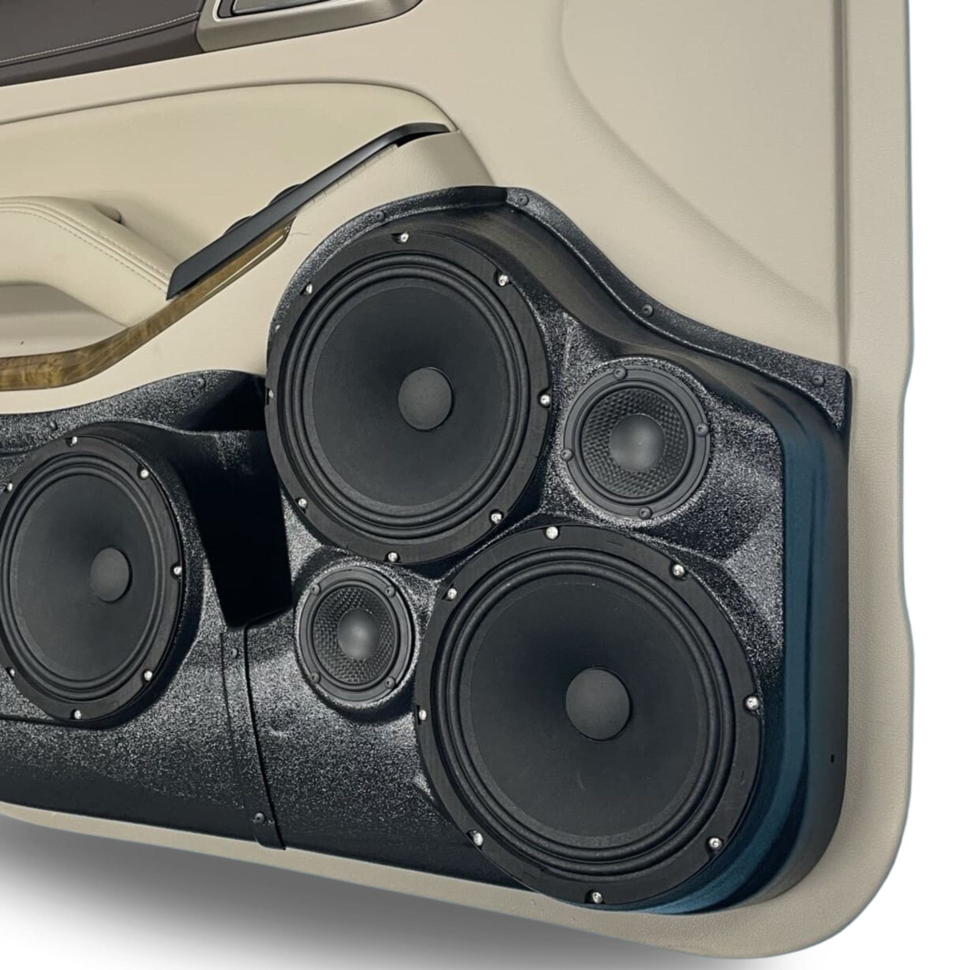 Dual 8" + Dual 3.5" Front Door Speaker Pods – 2015–2020 Chevrolet Suburban & Tahoe • GMC Yukon & Yukon XL - Image 2