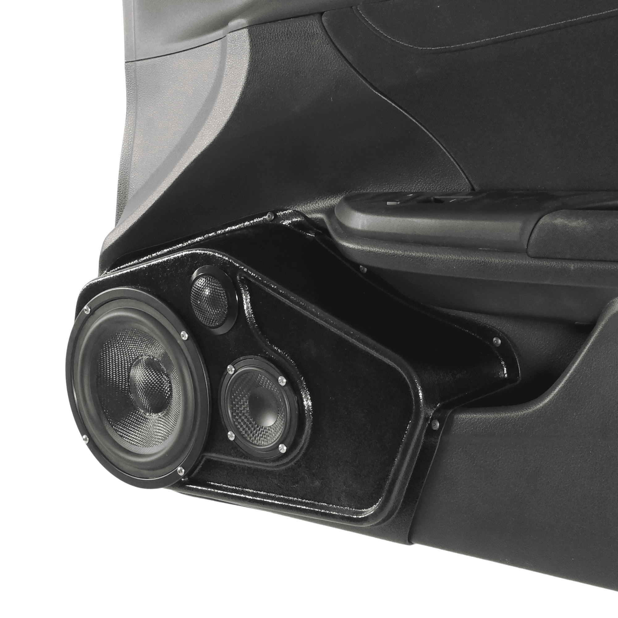 6.5", 3.5" + 2" Tweeter Front Door Speaker Pods – 2016–2020 Honda Civic Sedan – 4-Door