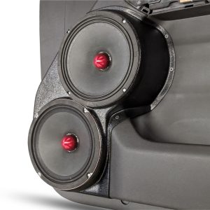 Dual 8" Front Door Speaker Pods – 2019–2023 GMC Sierra • 2019–2026 Chevrolet Silverado