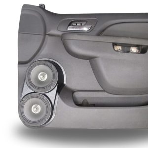 Dual 6.5" Front Door Speaker Pods – 2010–2013 GM Fullsize Pickups • 2010–2014 GM Fullsize SUVs – Upper Handle