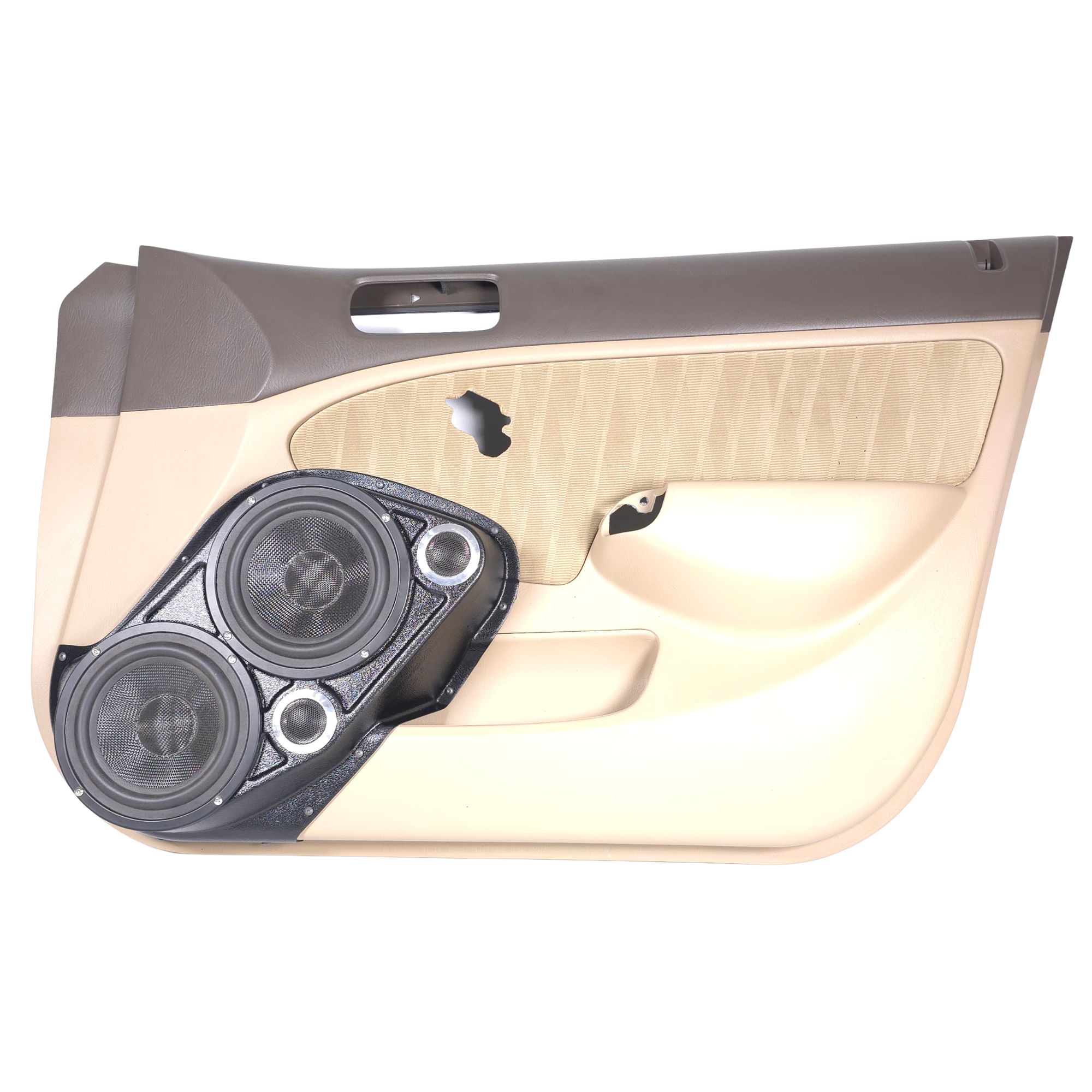 Dual 6.5" + Dual 2" Front Door Speaker Pods – 2001–2005 Honda Civic Sedan – 4-Door