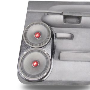 Dual 8" Rear Door Speaker Pods – 2007–2013 Chevrolet Silverado & GMC Sierra – Crew Cab