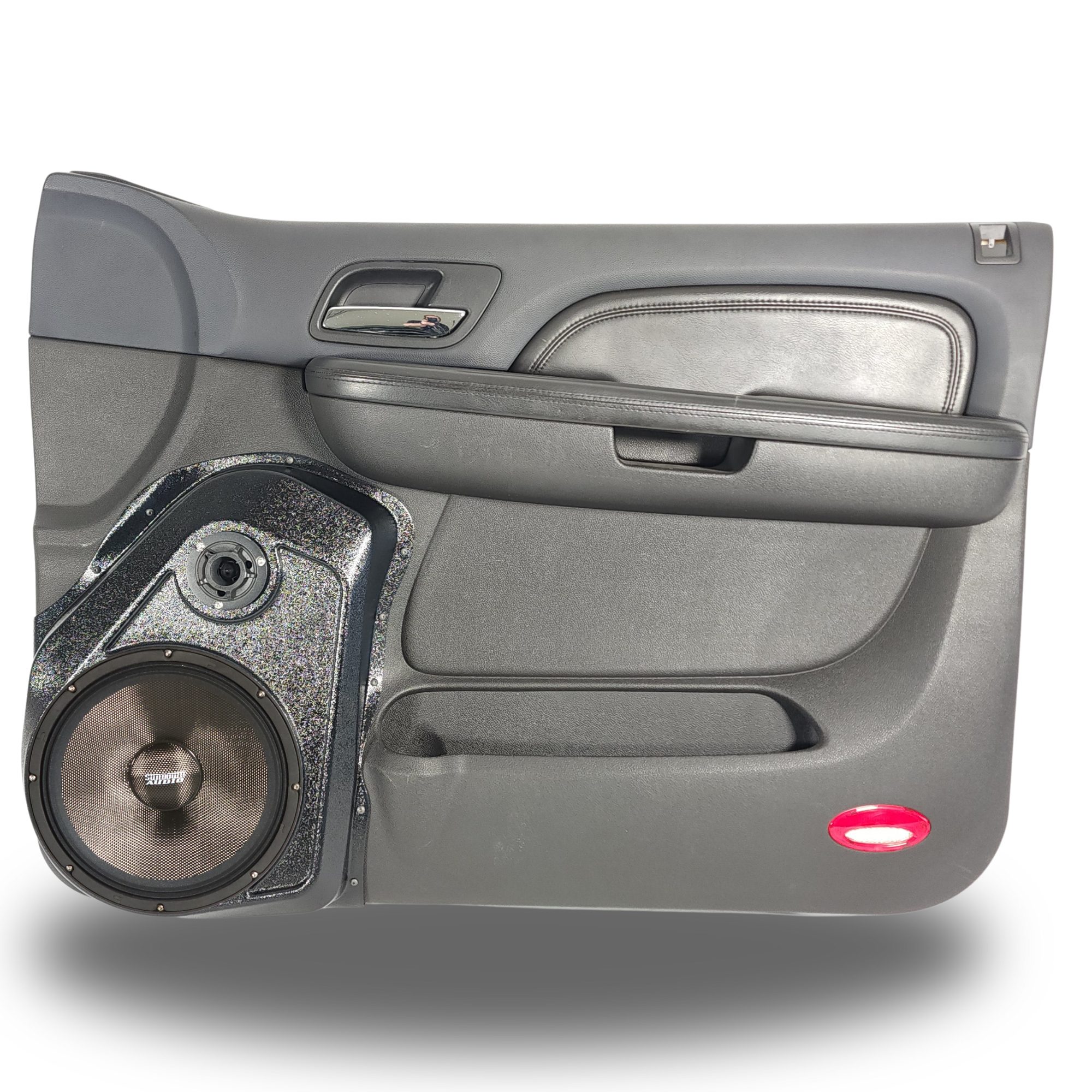 10" + 3.5" Front Door Speaker Pods – 2007–2009 Chevrolet Avalanche, Silverado, Suburban & Tahoe • GMC Sierra, Yukon & Yukon XL – Upper Handle - Image 3