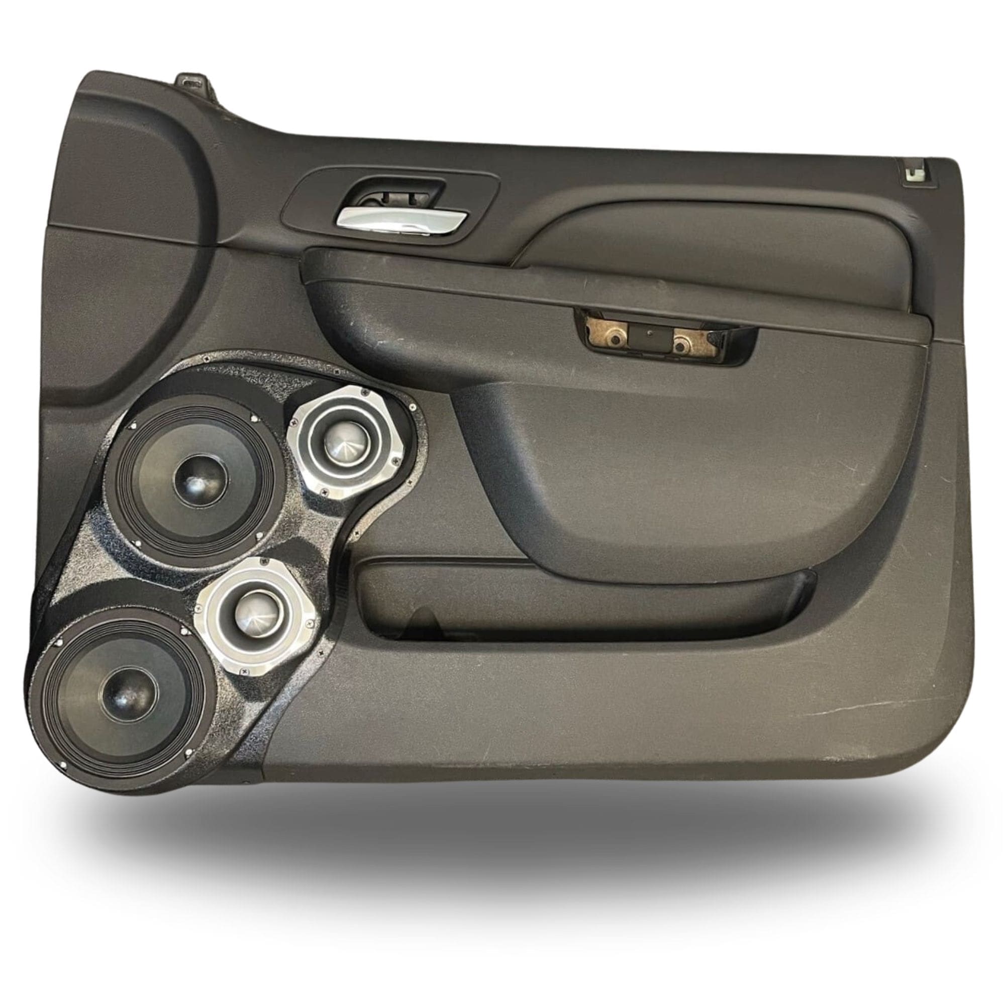 Dual 6.5" + Dual 4" Front Door Speaker Pods – 2010–2013 GM Fullsize Pickups • 2010–2014 GM Fullsize SUVs – Upper Handle - Image 5