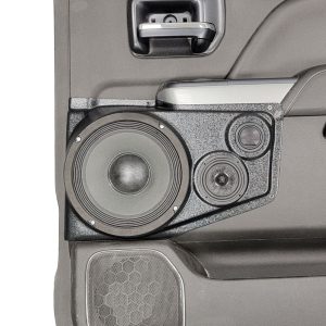 8", 3.5" and Tweeter Upper Rear Door Speaker Pods – 2014–2018 Chevrolet Silverado & GMC Sierra – Crew Cab