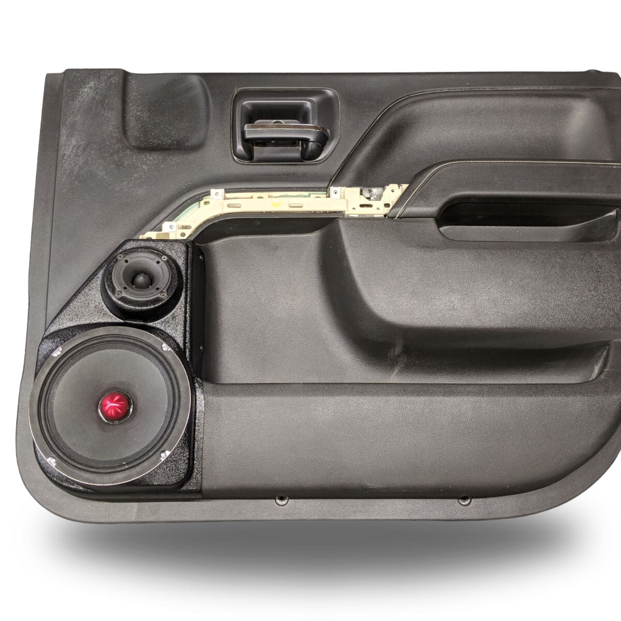 8" + 3.5" Front Door Speaker Pods – 2014–2018 Chevrolet Silverado & GMC Sierra – Compact Layout - Image 3