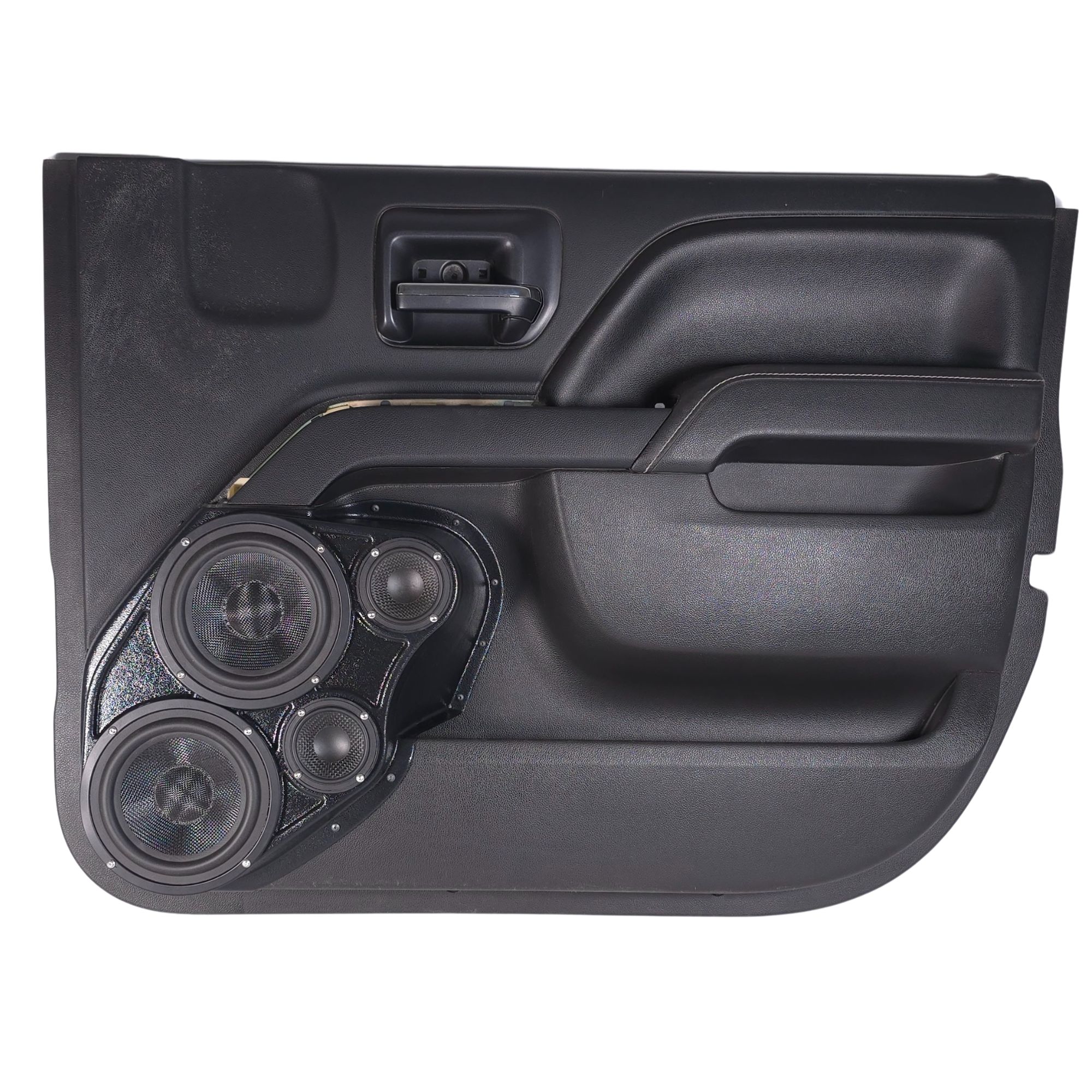 Dual 6.5" + Dual 3.5" Front Door Speaker Pods – 2014–2018 Chevrolet Silverado & GMC Sierra