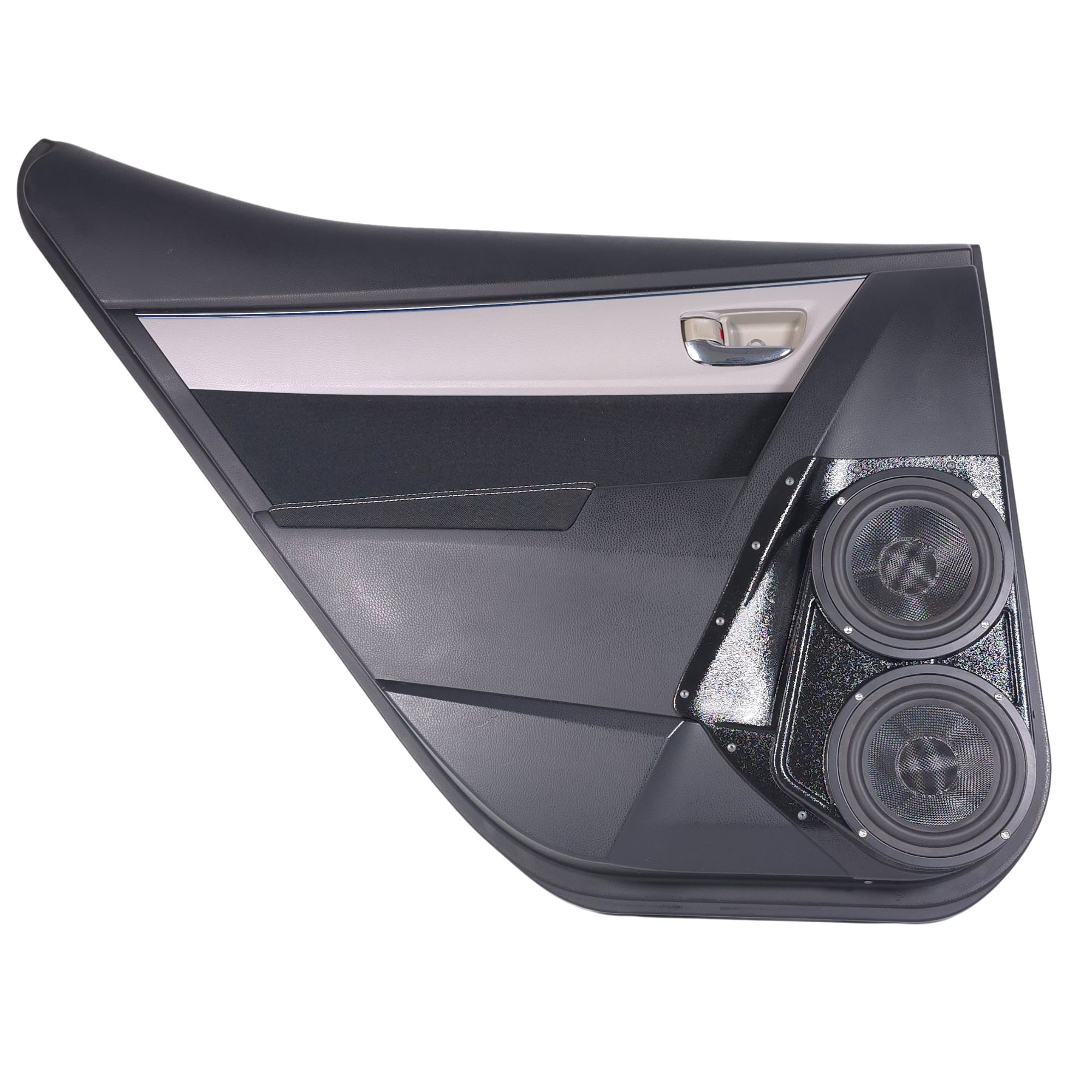 Dual 6.5" Lower Rear Door Speaker Pods – 2014–2019 Toyota Corolla