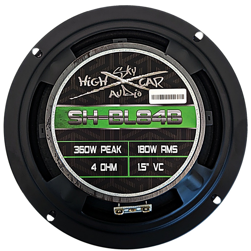 Sky High Car Audio SH-BL84B 8 inch Bullet Midrange Speaker 4 Ohm