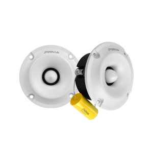 PRV 1 inch 4 Ohm Neodymium Bullet Super Tweeter SLIM WHITE PAIR PRV-TW400Ti-Nd-4SLIMWHITE