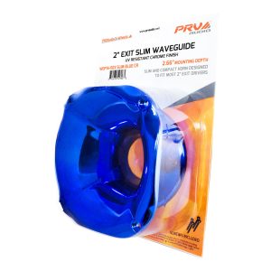 PRV 2 inch Exit SLIM Octagonal Horn 60 x 60 BLUE CHROME PRV-WGP14-50XSLIMBLUECR