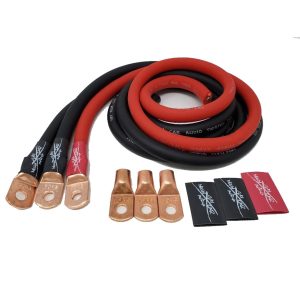 Sky High Car Audio 1/0 Gauge OFC Big 3 Upgrade Kit SHCA-0OFC-BIG3