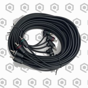 SoundQubed Twisted OFC 4-Channel RCA Cable 18 ft