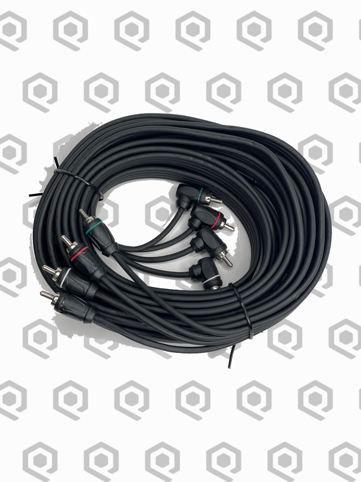 SoundQubed Twisted OFC 4-Channel RCA Cable 18 ft